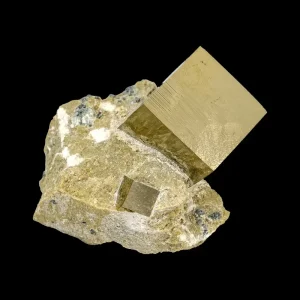 Pyrite Cube on Matrix