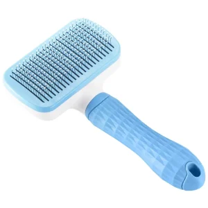 QPets Slicker Brush for Dogs and Cats (Blue)