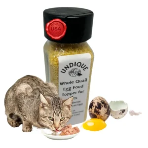 Quailicious Boost - Made in USA High-Protein Quail Egg Cat Food Topper, Freeze-Dried for Cat Digestive Health - Nutrient-Rich, Grain-Free Digestive Support for Cats, Ideal for Picky Eaters
