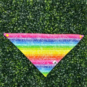 Rainbow Stripes and Dots Bandana