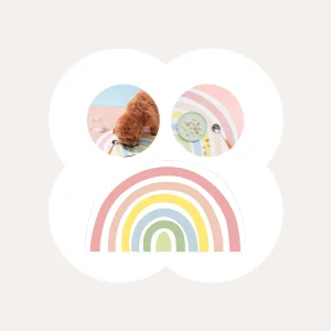 Rainbow Waterproof Food Mat