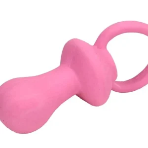 Rascals Latex Pacifier Dog Toy, Pink, 4.5 in
