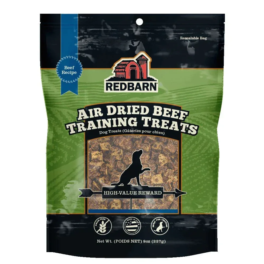 Red Barn Air Dried Beef Training Dog Treats - 8 Oz
