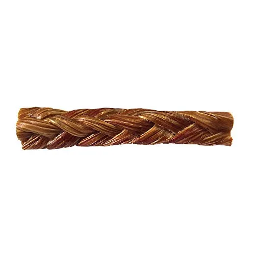 Red Barn Braided Bully Sticks Natural Dog Chews - 5 Inches - Small / Medium -16 Count