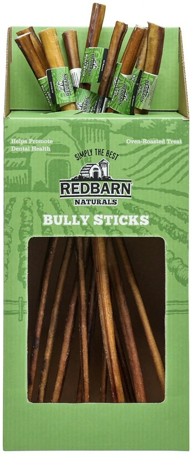 Red Barn Bully Stick Natural Dog Chews - 24 Inches - 25 Count