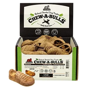Red Barn Dog Chew-A-Bull Shoe Dental Dog Chews - Large - 25 Count