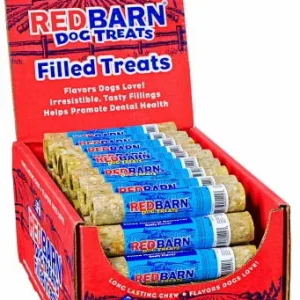 Red Barn Dog Filled Munchie Retreiver Beef Rawhide Dog Treats - 24 Count
