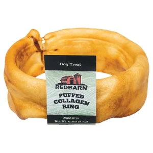 Red Barn Dog Grain-Free Collagen Puffed Rings Dog Chews - 3 Inches - 20 Count