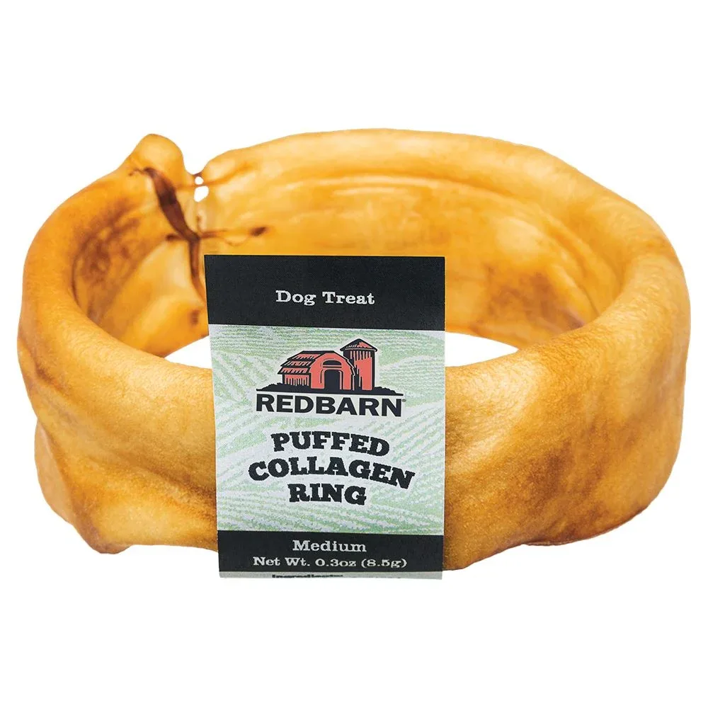 Red Barn Dog Grain-Free Collagen Puffed Rings Dog Chews - 3 Inches - 20 Count