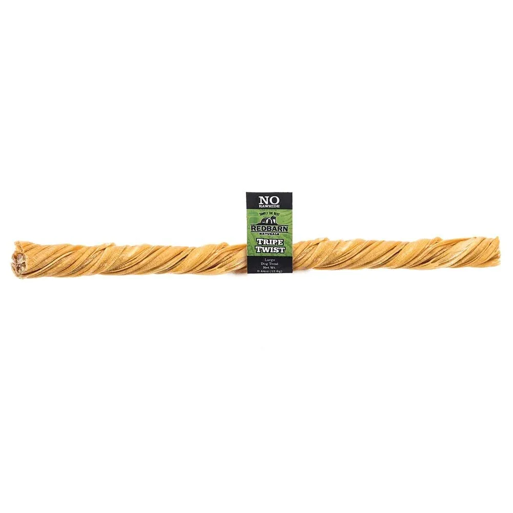 Red Barn Dog Tripe Twists Chewy Dog Treats - Large - Case of 50
