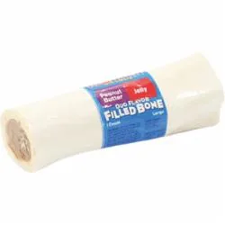 Red Barn Filled Bones DUO Peanut Butter and Jelly Dog Chews - Large - 15 Count