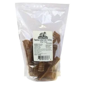 Red Barn Grain-Free Trachea Cuts Natural Dog Chews - Large -16 Oz