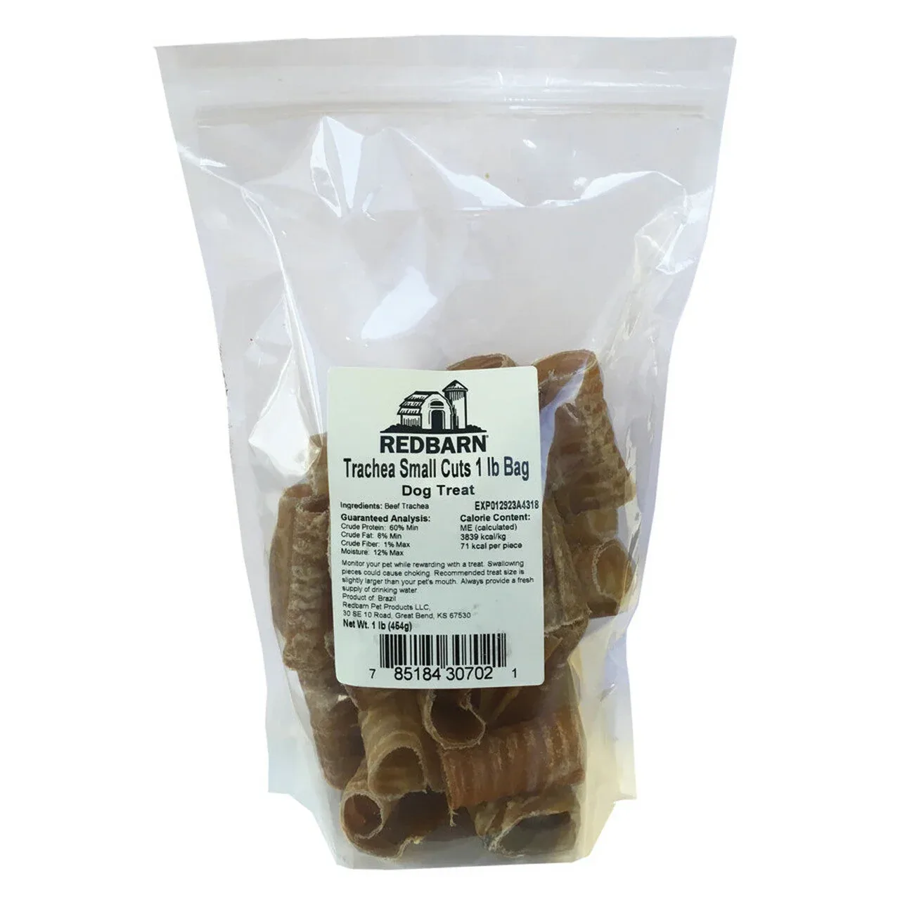 Red Barn Grain-Free Trachea Cuts Natural Dog Chews - Small -16 Oz