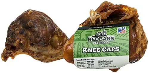 Red Barn Knee Caps Natural Dog Chews - 2 Pack - Case of 40