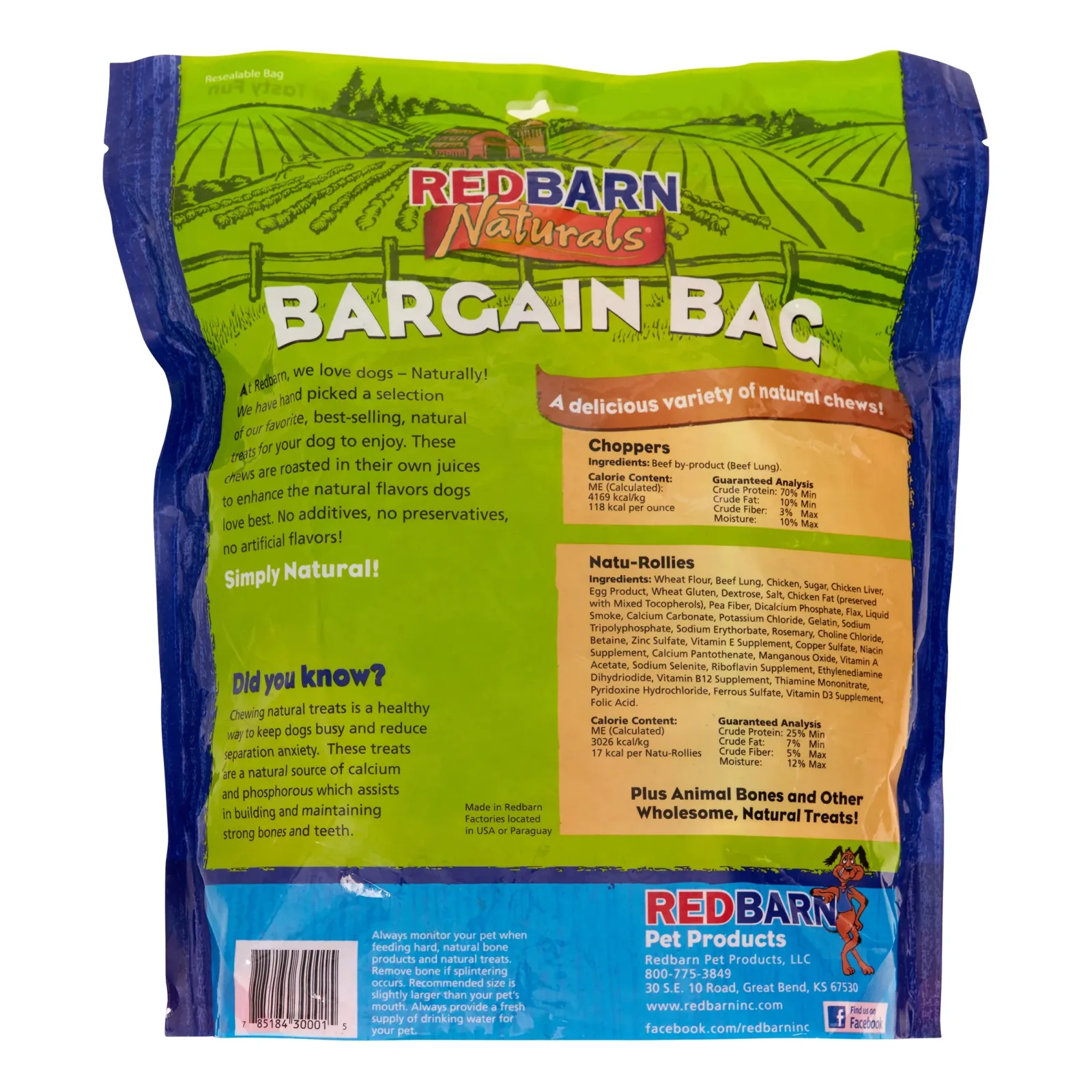 Red Barn Natural Bargain Bags Natural Dog Chews - 2 lbs