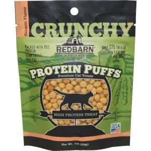 Red Barn Protein Puffs Salmon Crunchy Cat Treats - 1 Oz