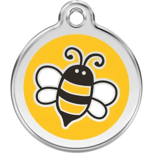 Red Dingo Bumble Bee Yellow Pet ID Dog Tags