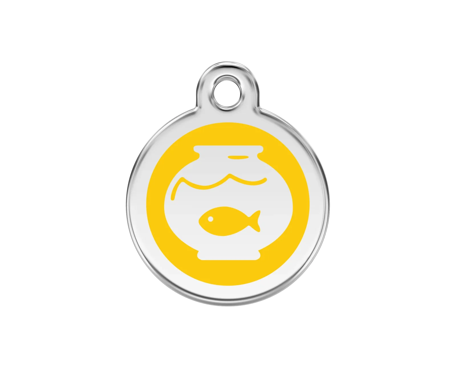 Red Dingo Fish Bowl Pet ID Cat Tags
