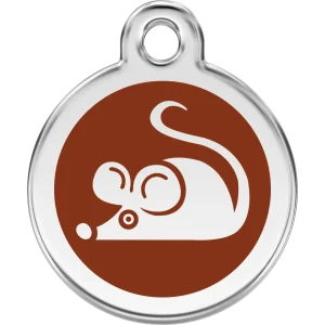 Red Dingo Mouse Pet ID Cat Tags