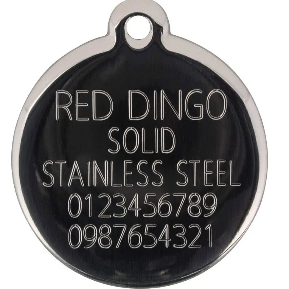 Red Dingo Ultra Premium Diamante Pet Tags - With Swarovski Zirconia - Image 2