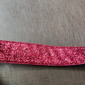 Red / Pink Glitter Nylon Dog Collar