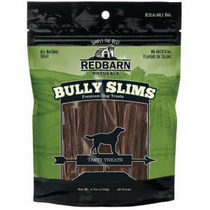 Redbarn Pet Products Bully Slims Dog Treat, 4.7 oz, 40 ct