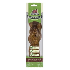 Redbarn Pet Products Dur-A-Bulls Braid Hickory BBQ, Large, 20 ct