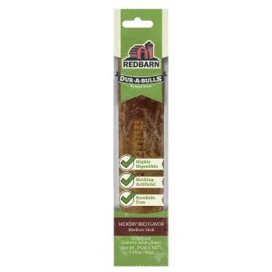 Redbarn Pet Products Dur-A-Bulls Stick Hickory BBQ 40Ct, Medium