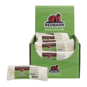 Redbarn Pet Products Filled Bone Dog Treat Original Hickory BBQ Large, 15 ct