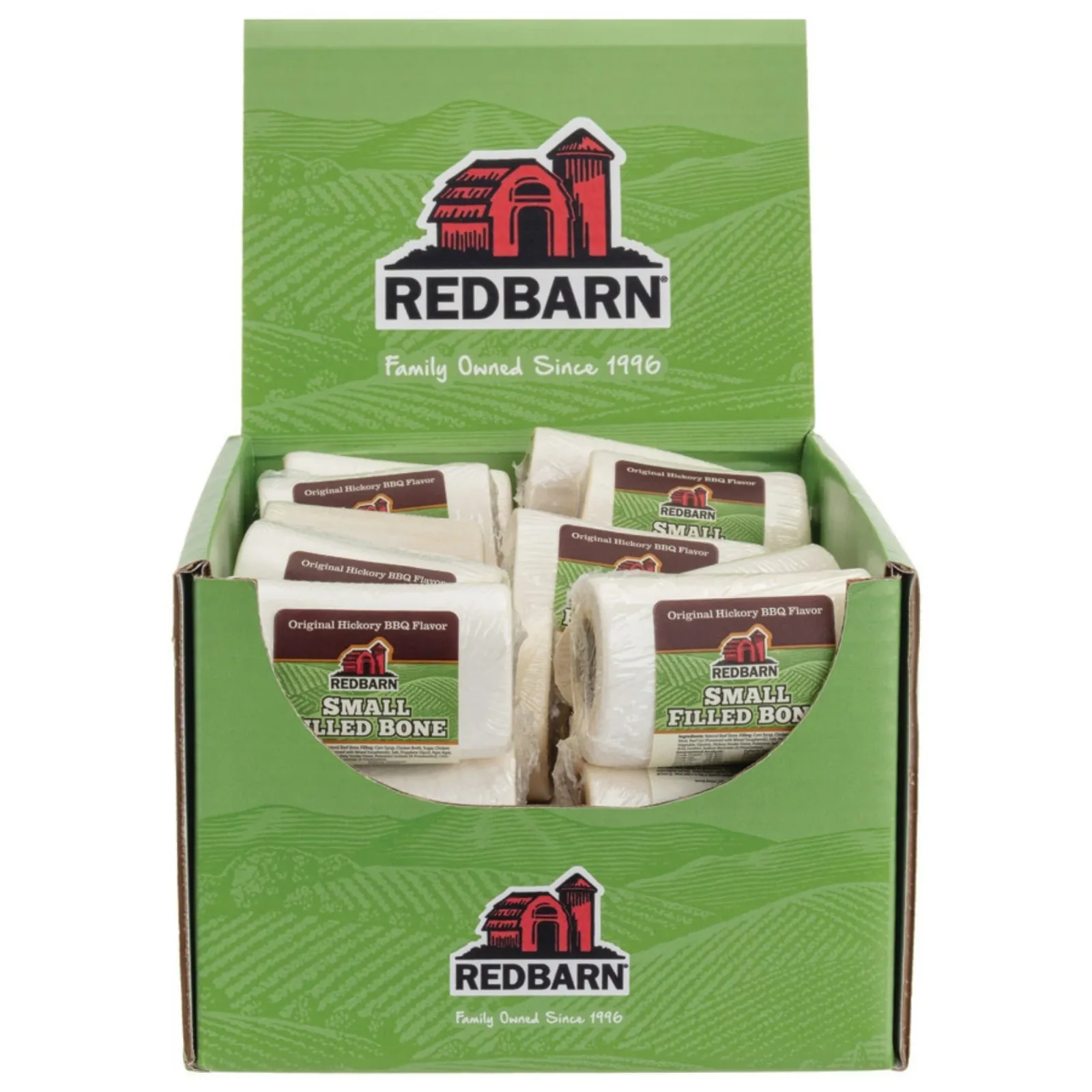 Redbarn Pet Products Filled Bone Dog Treat Original Hickory BBQ Small 20 ct