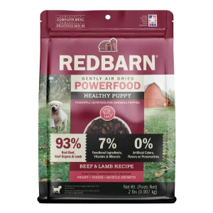 Redbarn Pet Products Gently Air Dried Powefood Healthy Puppy Beef & Lamb Dry Dog Food Beef & Lamb 2 lb
