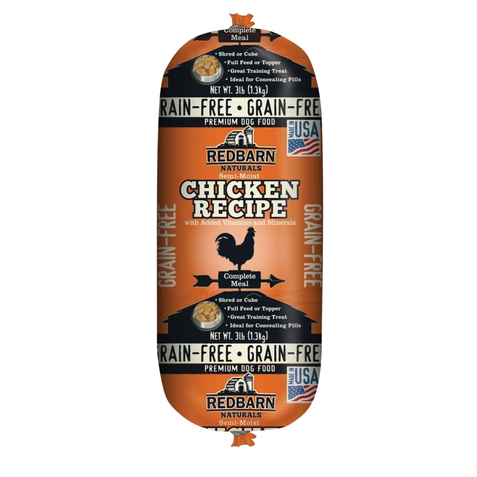 Redbarn Pet Products Grain-Free Dog Food Roll Chicken 3 lb