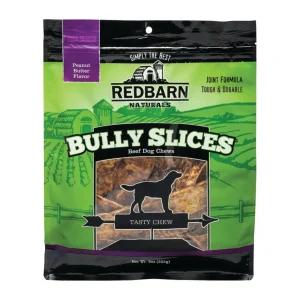 Redbarn Pet Products Natural Bully Slices Dog Treat Peanut Butter 9 oz