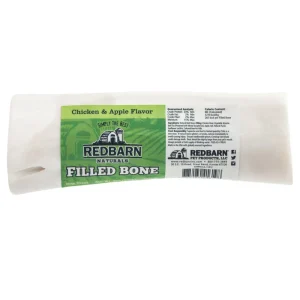Redbarn Pet Products Naturals Filled Bone Dog Treat Chicken & Apple Large, 15 ct