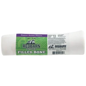 Redbarn Pet Products Naturals Filled Bone Dog Treat Peanut Butter Large, 15 ct