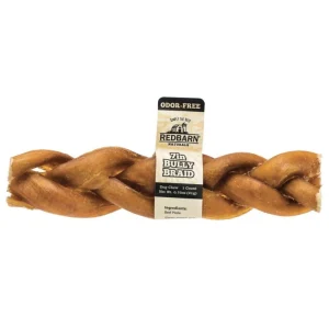 Redbarn Pet Products Odor-Free Braided Bully Stick Dog Chew 7 in, 20 ct