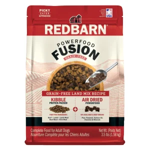 Redbarn Pet Products Powerfood Fusion Grain Free Dry Dog Food Land Mix Beef 3.5 lb