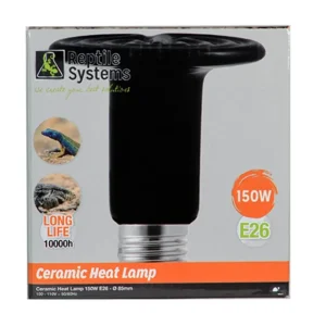 Reptile Systems Ceramic Heat Emitter, Black, 150W