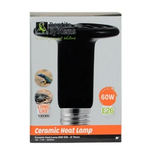 Reptile Systems Ceramic Heat Emitter, Black, 60W
