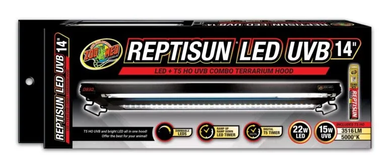 ReptiSun LED and T5 Hood with 5.0 Bulb