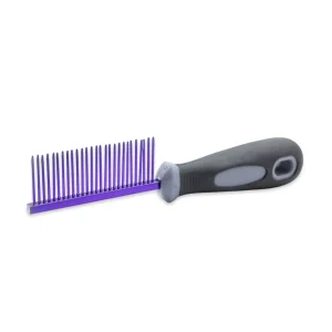Resco Anti-State Purple Medium Tooth Comb w/Handle