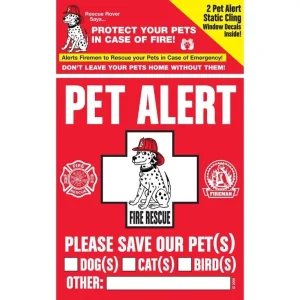 Rescue Rover Pet Safety Window Decal 2pk