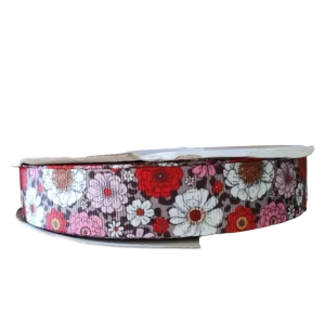 Retro Floral Nylon Dog Collar