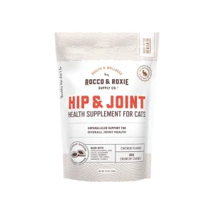 Rocco & Roxie Hip & Joint Health Supplement Crunchy Chews for Cats