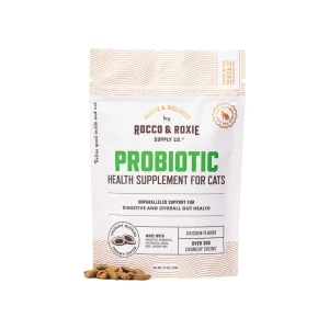 Rocco & Roxie Probiotic Health Supplement Crunchy Chews for Cats