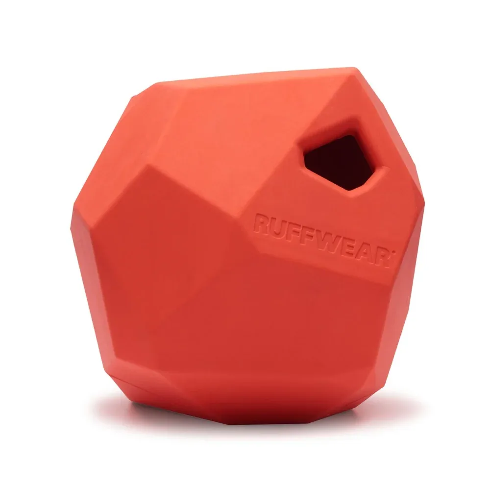Ruffwear Gnawt a Rock Toy for Dogs (Sockeye Red)