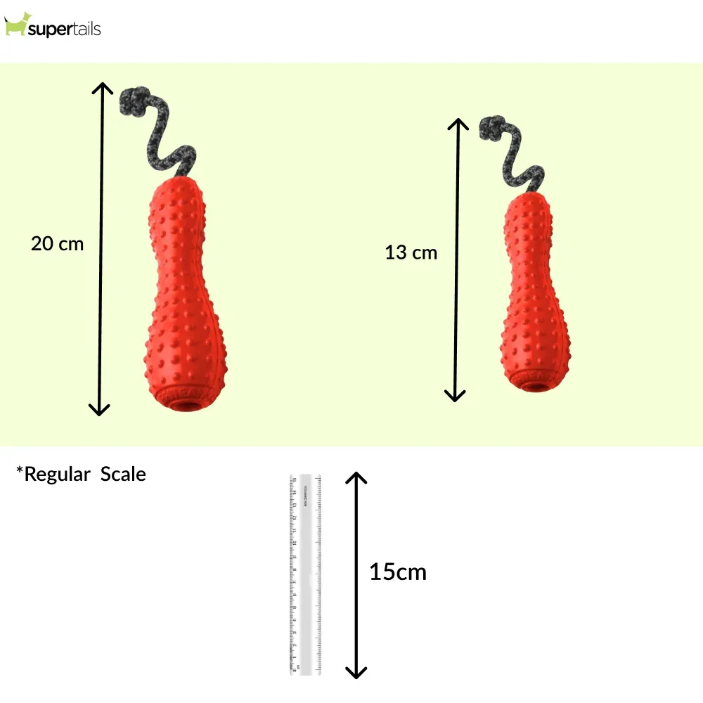Ruffwear Gourdo Rubber Throw Toy for Dogs (Sockeye Red) - Image 2