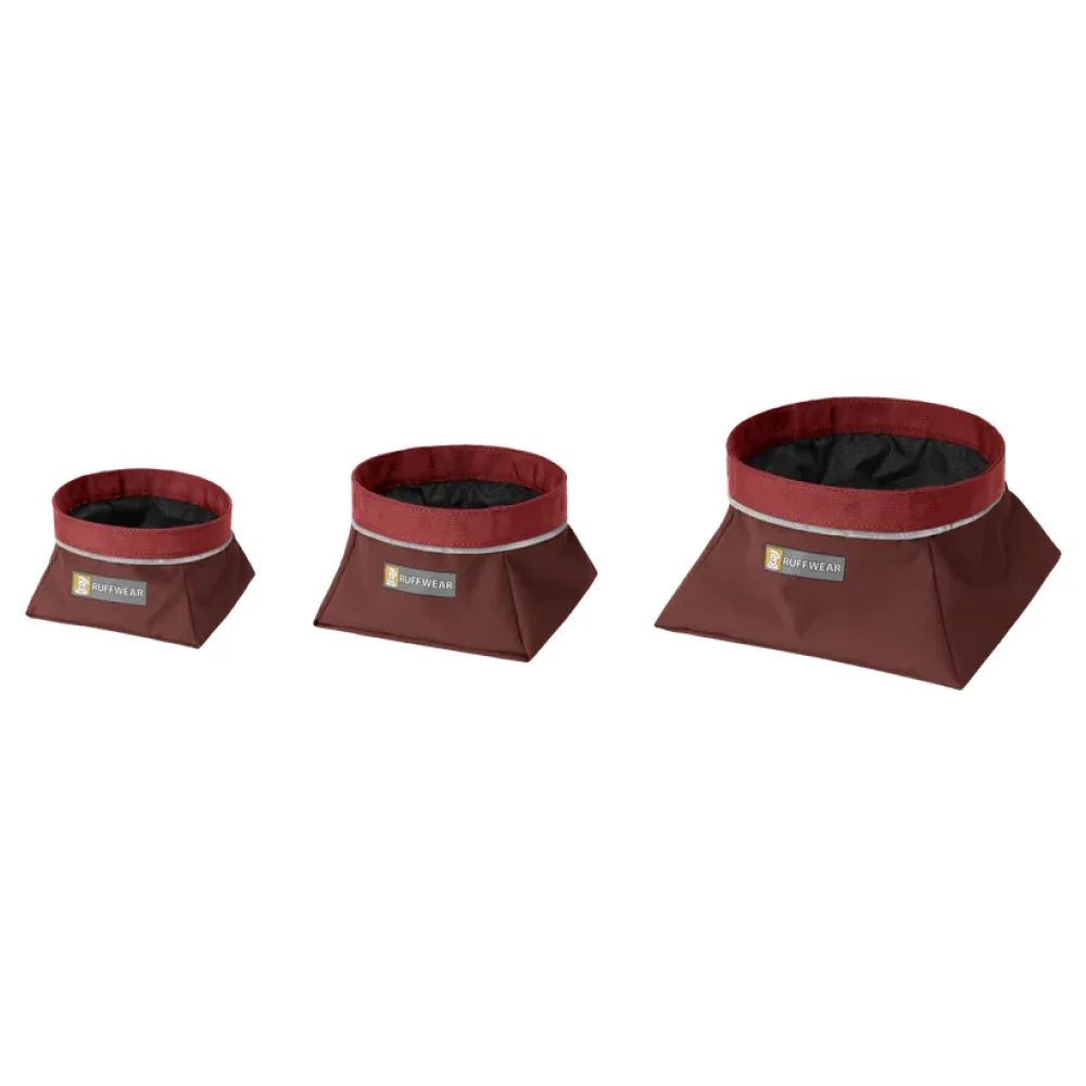Ruffwear Quencher Portable Bowl for Dogs (Fired Brick) - Image 2