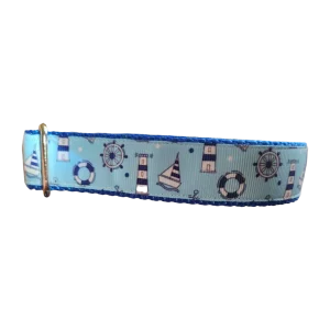 Sail The Coast Nylon Dog Collar