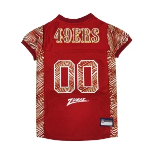 San Francisco 49ers Zubaz Dog Jersey - NFL Officially Licensed